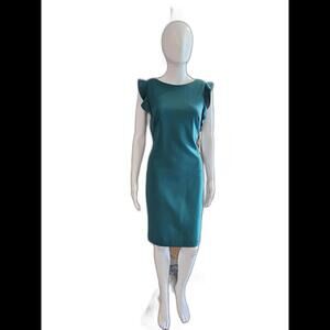 Calvin Klein Ruffle Sleeve Dress NWT